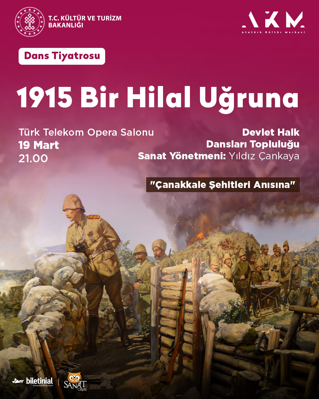 Atatürk Kültür Merkezi'nde, 18-24 Mart etkinlik programı